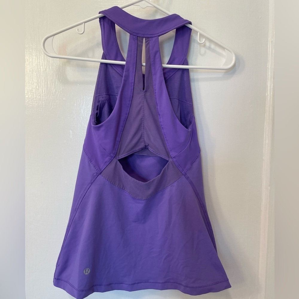 Lululemon Run Make It Count Tank Power Purple